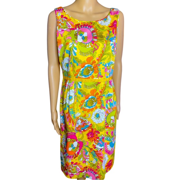 Kate Spade Floral Retro style 60s70s vibe size 2 USA XS - Picture 3 of 9